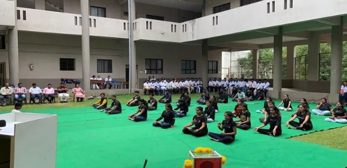 Deshbhushan Ayurvedic College Belgaum International Yoga Day