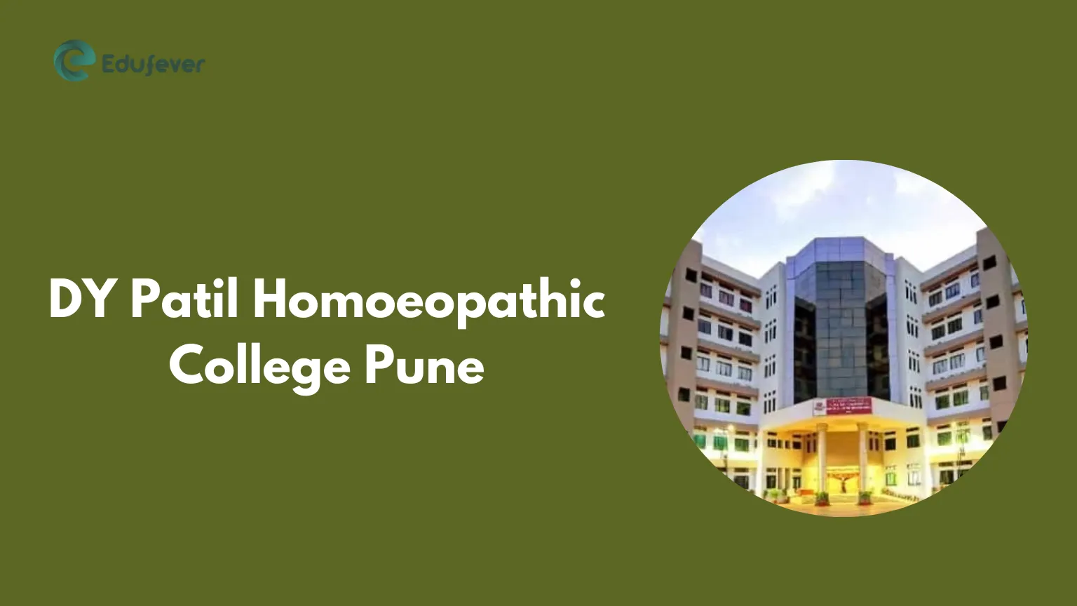 DY Patil Homoeopathic College Pune-