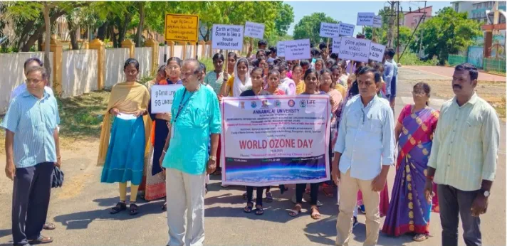 Rajah Muthiah Dental College Annamalai World Ozone Day, Awareness Rally