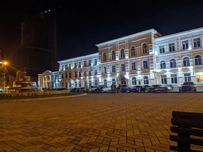 Batumi Shota Rustaveli State University Night Veiw
