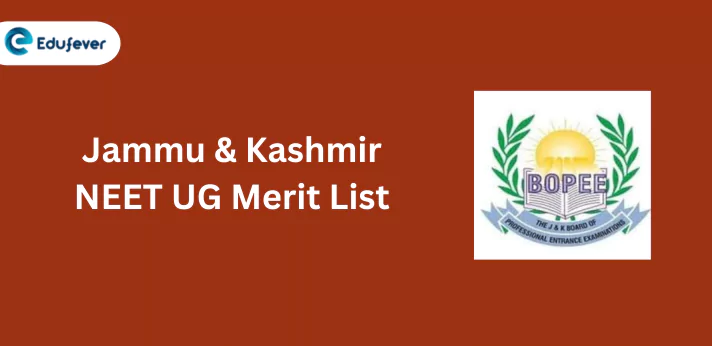 Jammu and Kashmir NEET Merit List