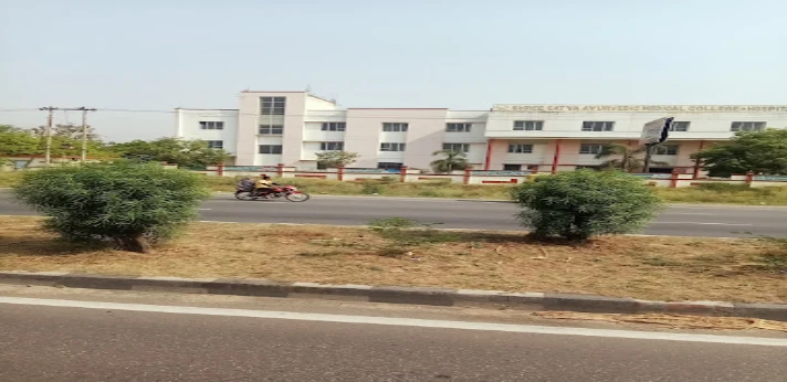 Shree Satya Ayurvedic Medical College front view