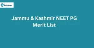 Jammu & Kashmir NEET PG Merit List