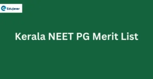 Kerala NEET PG Merit List