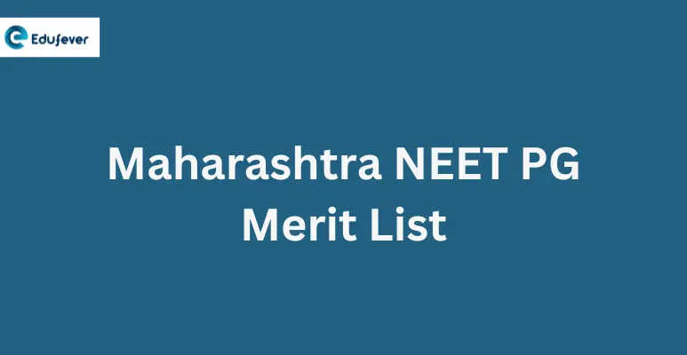 Maharashtra NEET PG Merit List