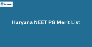 Haryana NEET PG Merit List